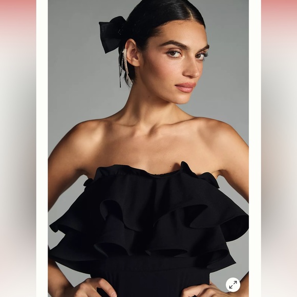 Vineet Bahl Ruffled Strapless Dress - Picture 4 of 6